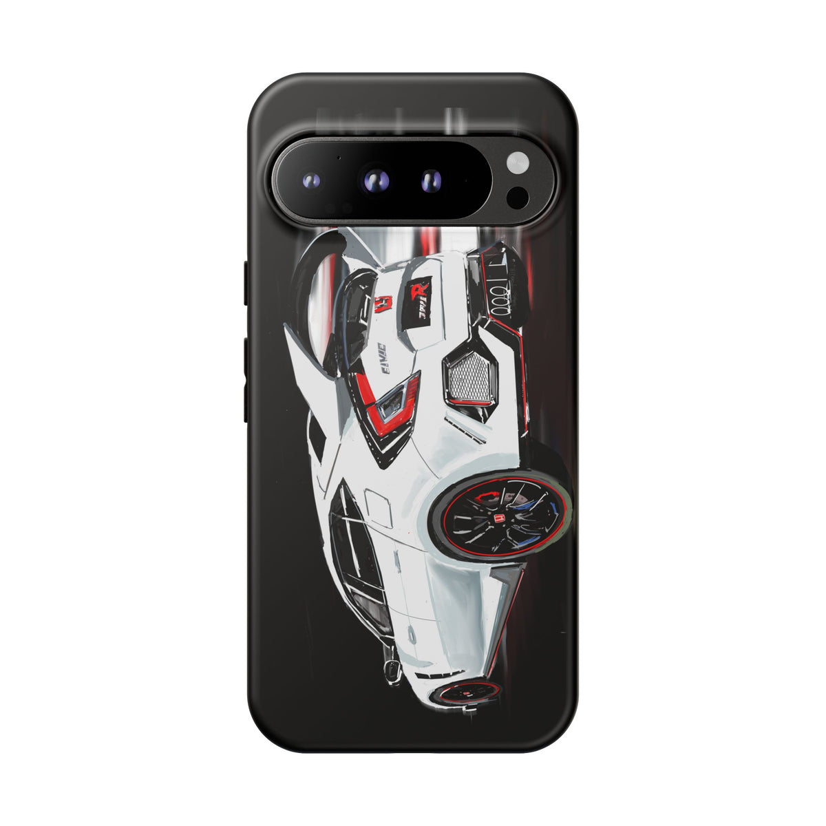 White Type-r civic Case iPhone 18 17 16 15 14 13 12 Pro Samsung Galaxy Pixel