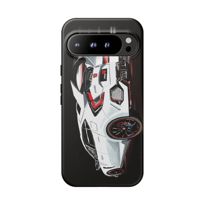 White Type-r civic Case iPhone 18 17 16 15 14 13 12 Pro Samsung Galaxy Pixel