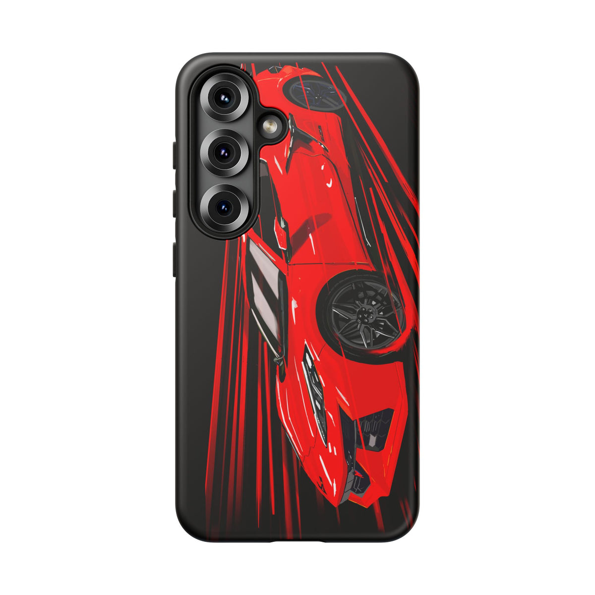 Red C8 corvette Z06 Case iPhone 18 17 16 15 14 13 12 11 Pro Samsung Galaxy Pixel