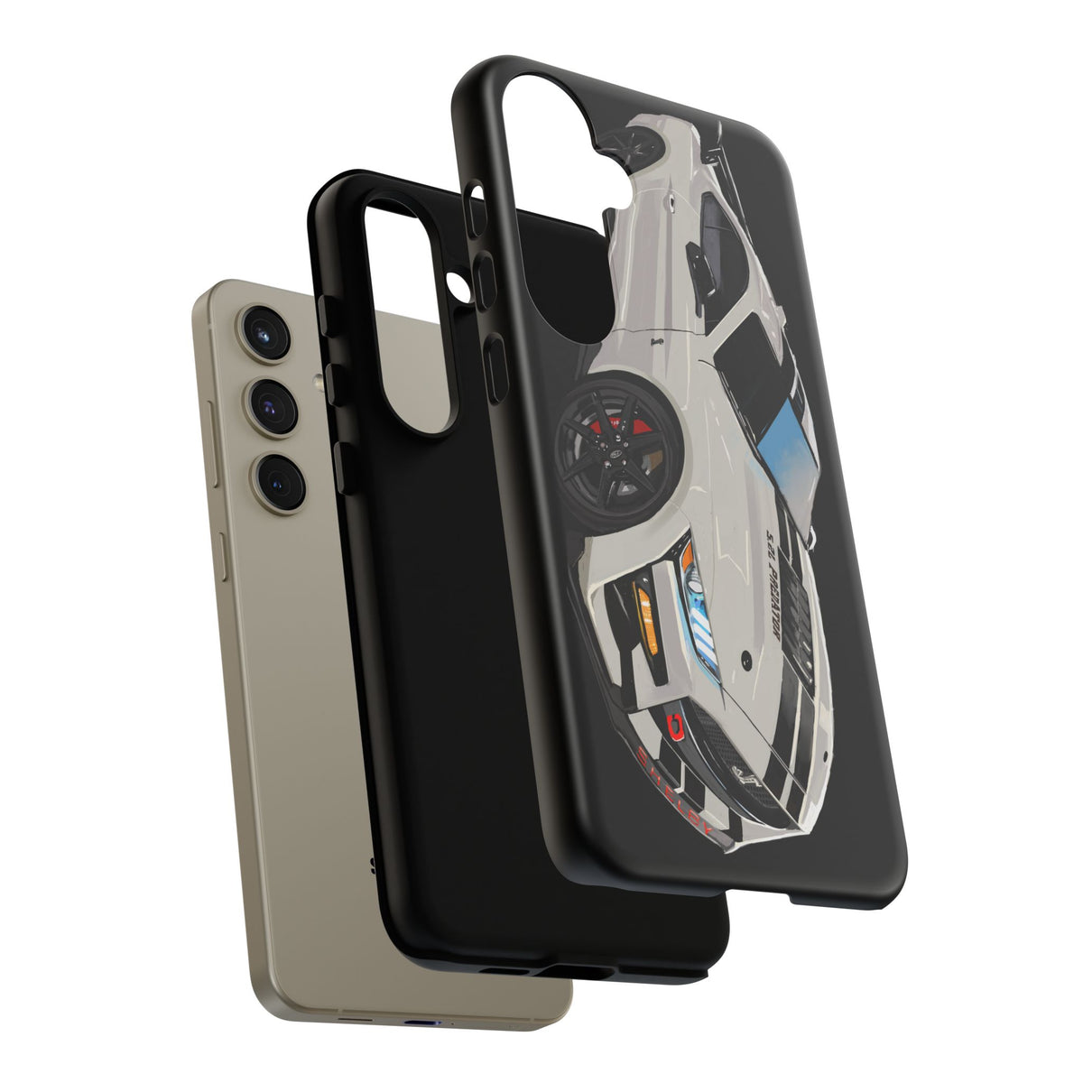 White gt500 car iPhone 17 16 15 14 13 12 Pro Samsung galaxy pixel