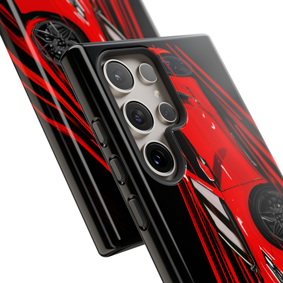 Red C8 corvette Z06 Case iPhone 18 17 16 15 14 13 12 11 Pro Samsung Galaxy Pixel