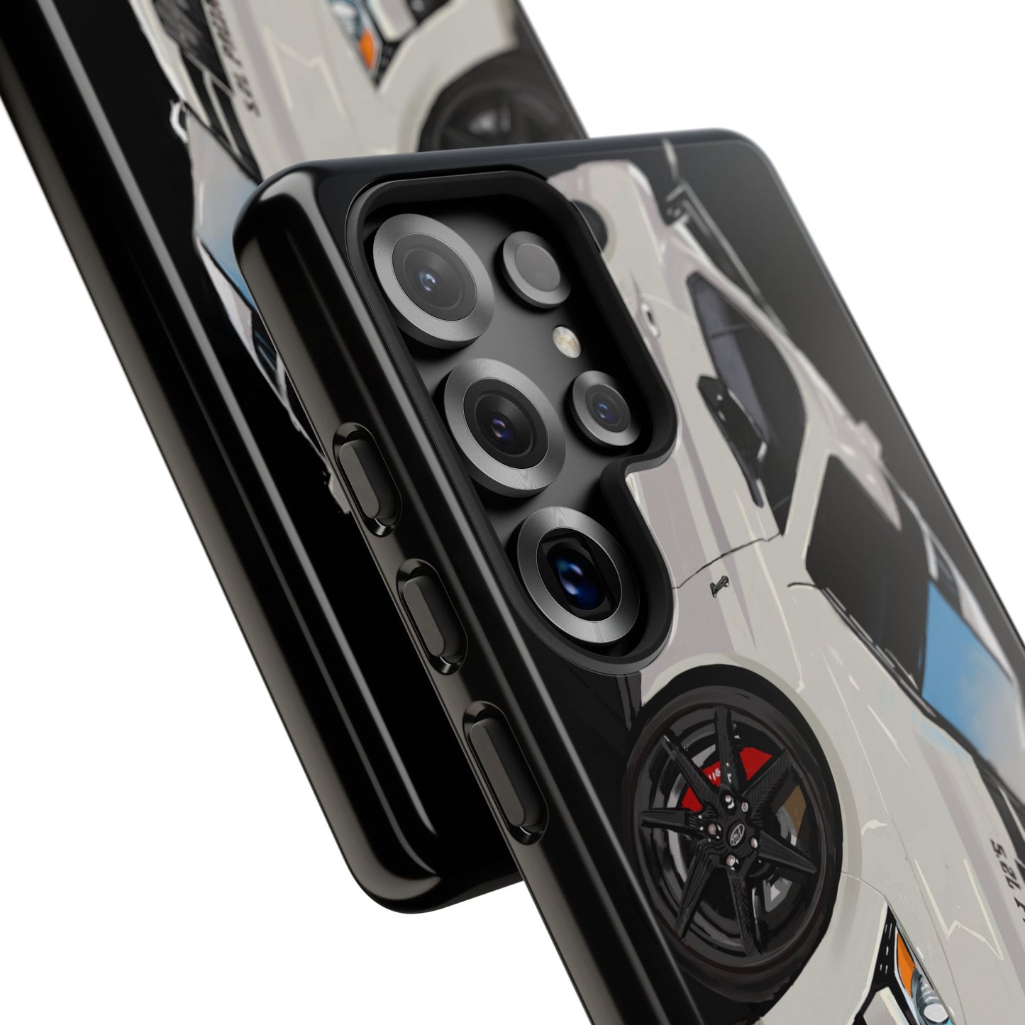 White gt500 car iPhone 17 16 15 14 13 12 Pro Samsung galaxy pixel