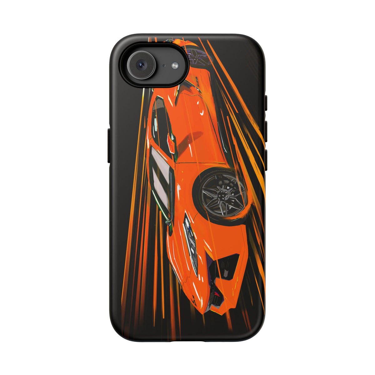 Orange C8 corvette Z06 iPhone 18 17 16 15 14 13 12 Pro  Samsung Galaxy Pixel