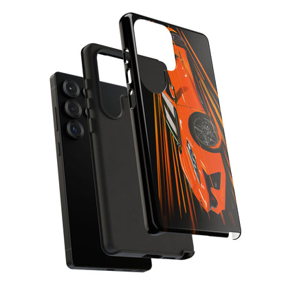 Orange C8 corvette Z06 iPhone 18 17 16 15 14 13 12 Pro  Samsung Galaxy Pixel