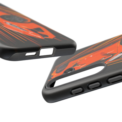 Orange C8 corvette Z06 iPhone 18 17 16 15 14 13 12 Pro  Samsung Galaxy Pixel