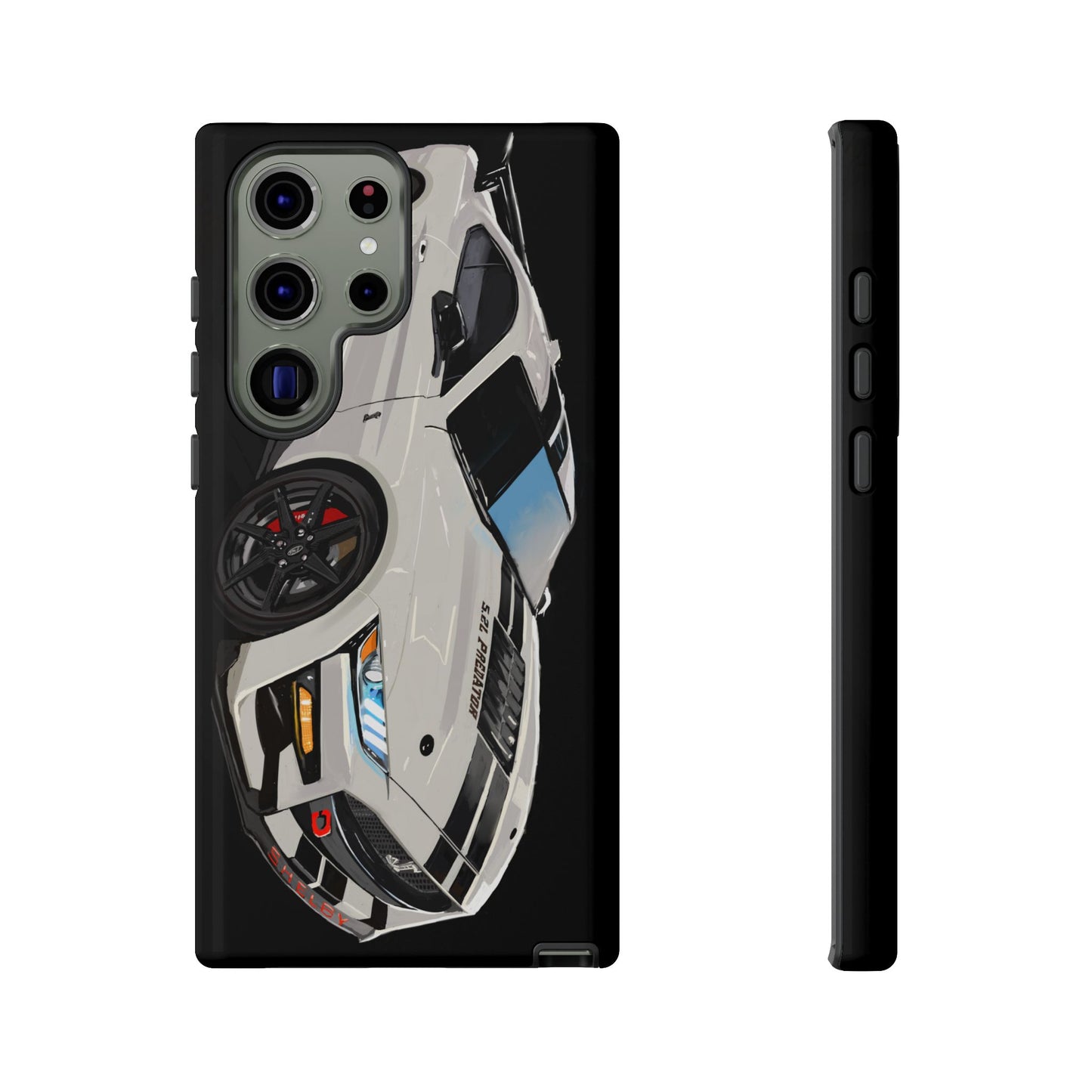 White gt500 car iPhone 17 16 15 14 13 12 Pro Samsung galaxy pixel