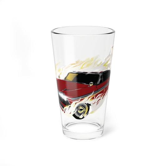 Christine Car Mixing Glass, 16oz - Barware for horror Movie Car Enthusiasts