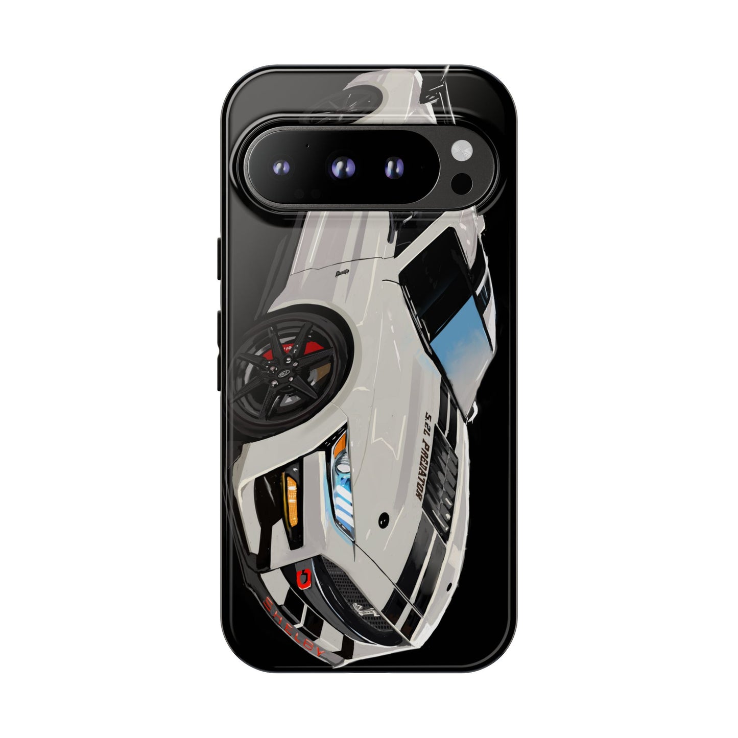 White gt500 car iPhone 17 16 15 14 13 12 Pro Samsung galaxy pixel