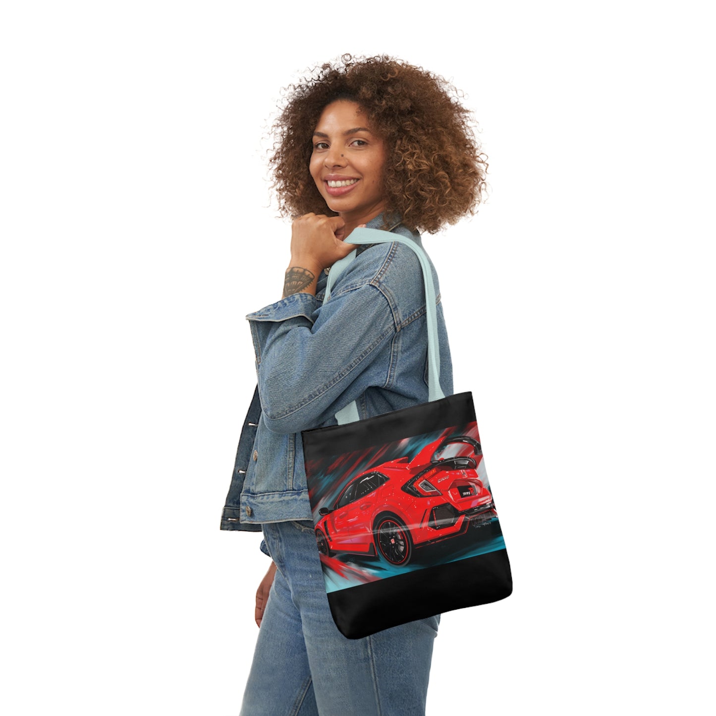 Honda civic type R JDM Canvas Tote Bag, 5-Color Straps