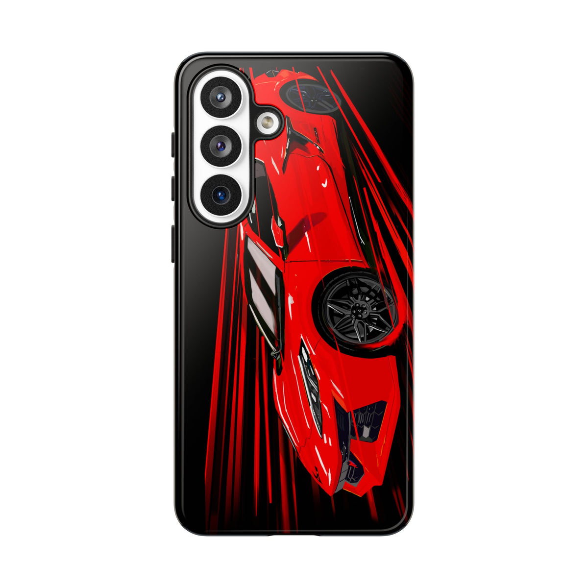 Red C8 corvette Z06 Case iPhone 18 17 16 15 14 13 12 11 Pro Samsung Galaxy Pixel