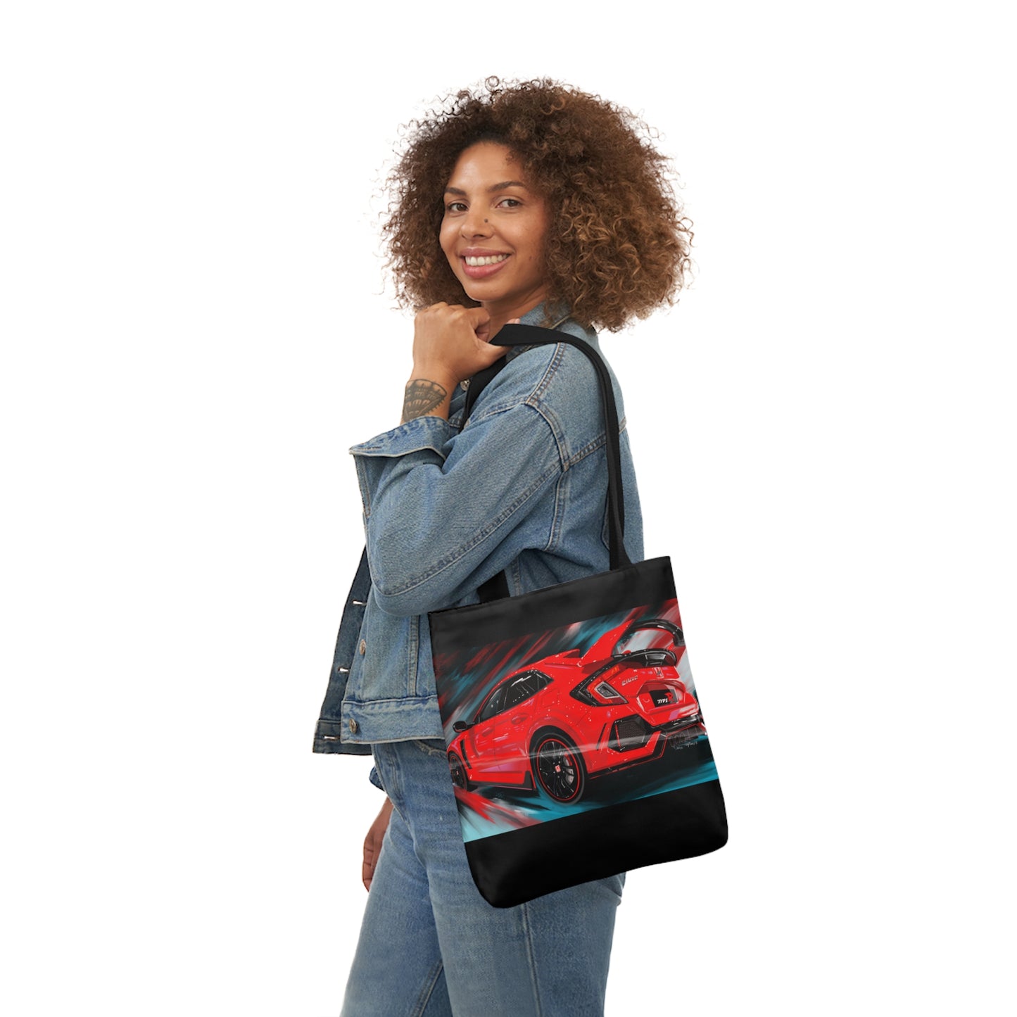 Honda civic type R JDM Canvas Tote Bag, 5-Color Straps
