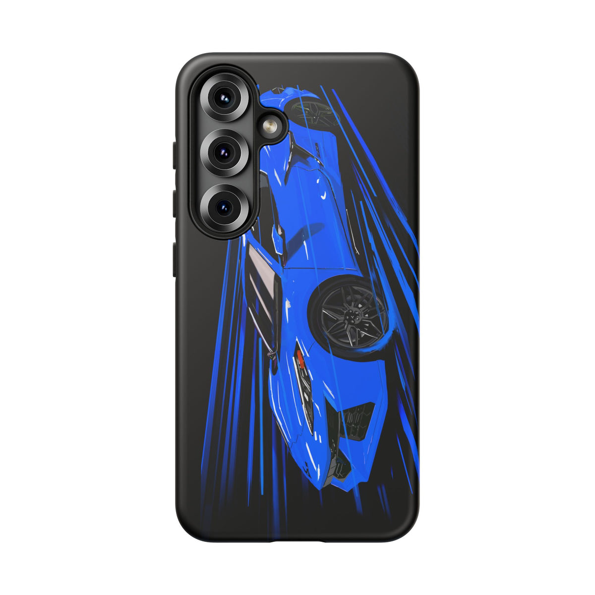 Blue Corvette C8 z06 Design for iPhone 18 17 16 15 14 13 Pro Max
