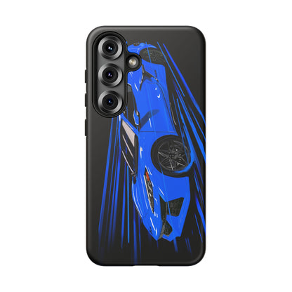 Blue Corvette C8 z06 Design for iPhone 18 17 16 15 14 13 Pro Max