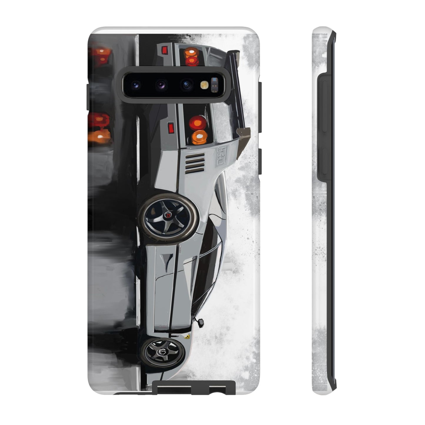 Gray Ferrari F40 Case iPhone 16 15 14 13 12 11 Pro max Samsung Galaxy Pixel