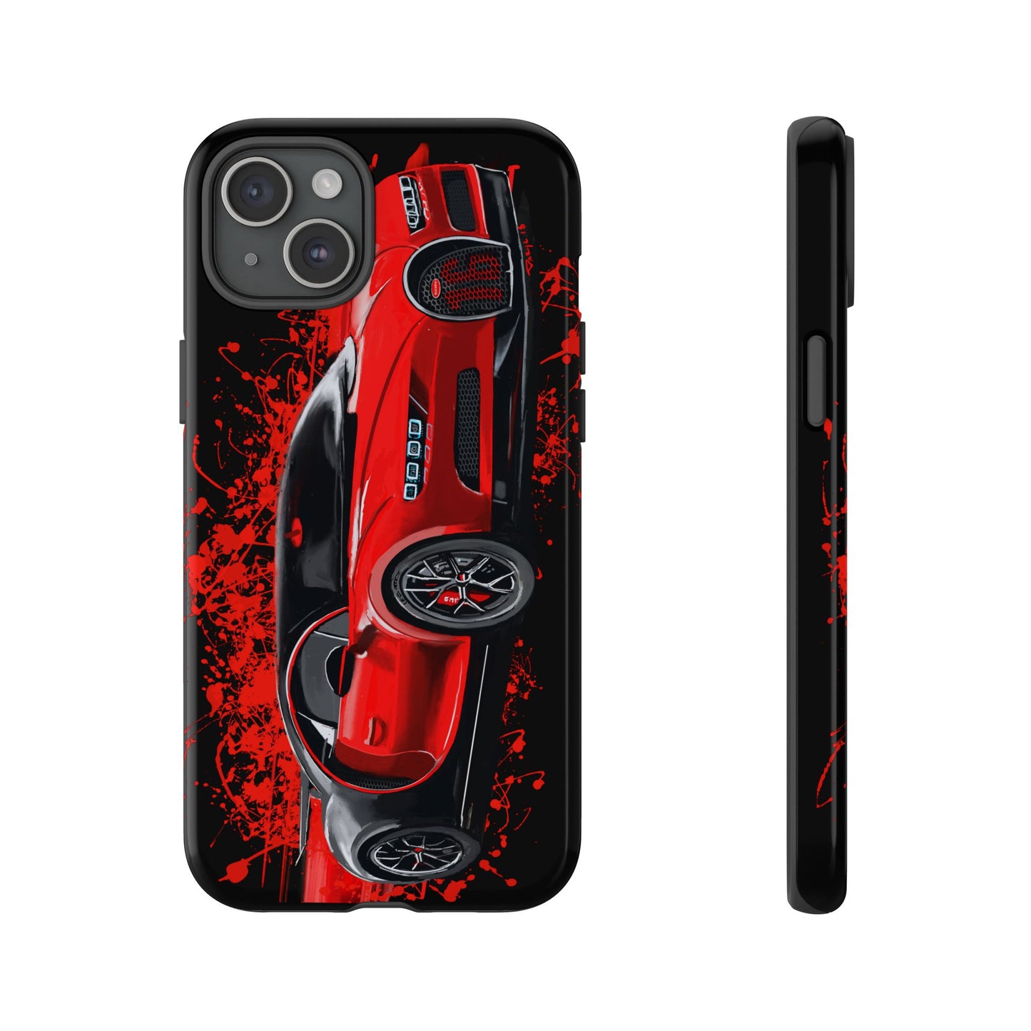 Red Bugatti Chiron Case iPhone 16 15 14 13 12 11 Pro max Samsung Galaxy Pixel
