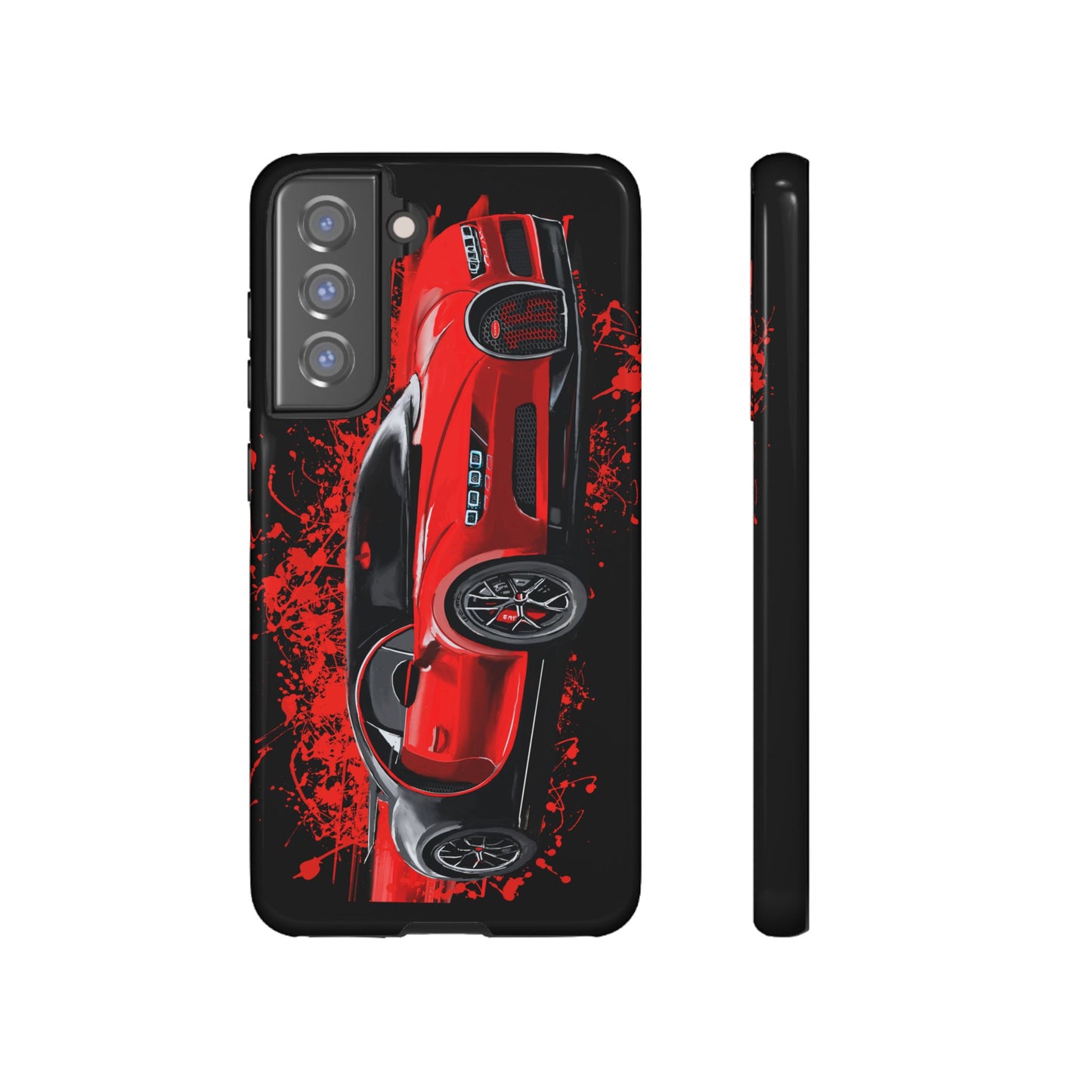 Red Bugatti Chiron Case iPhone 16 15 14 13 12 11 Pro max Samsung Galaxy Pixel
