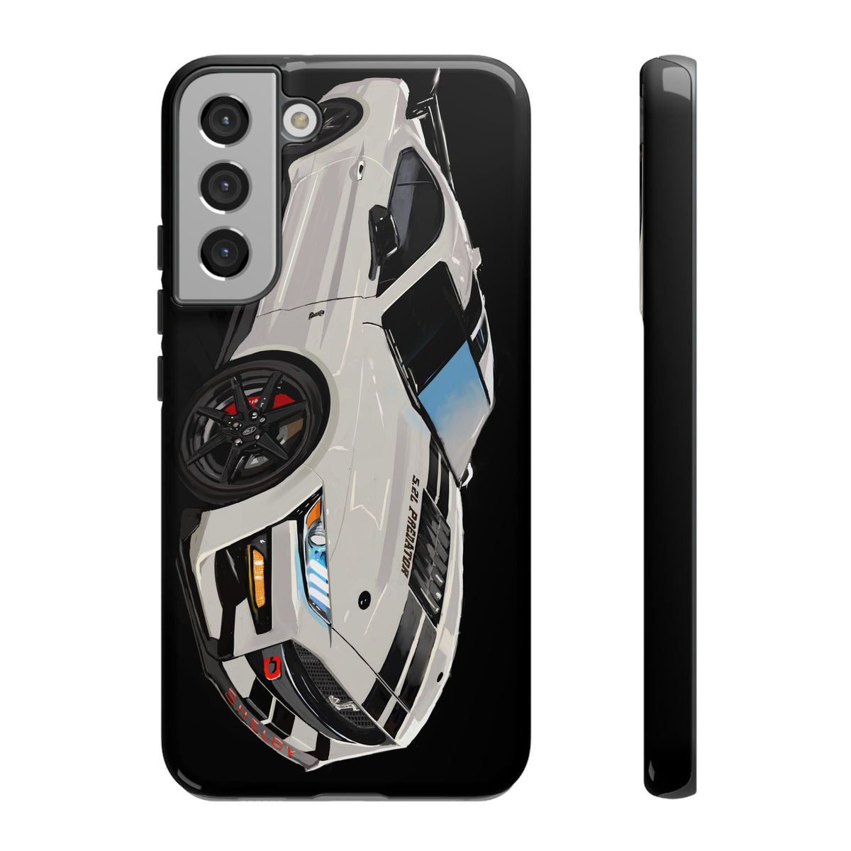 White gt500 car iPhone 17 16 15 14 13 12 Pro Samsung galaxy pixel