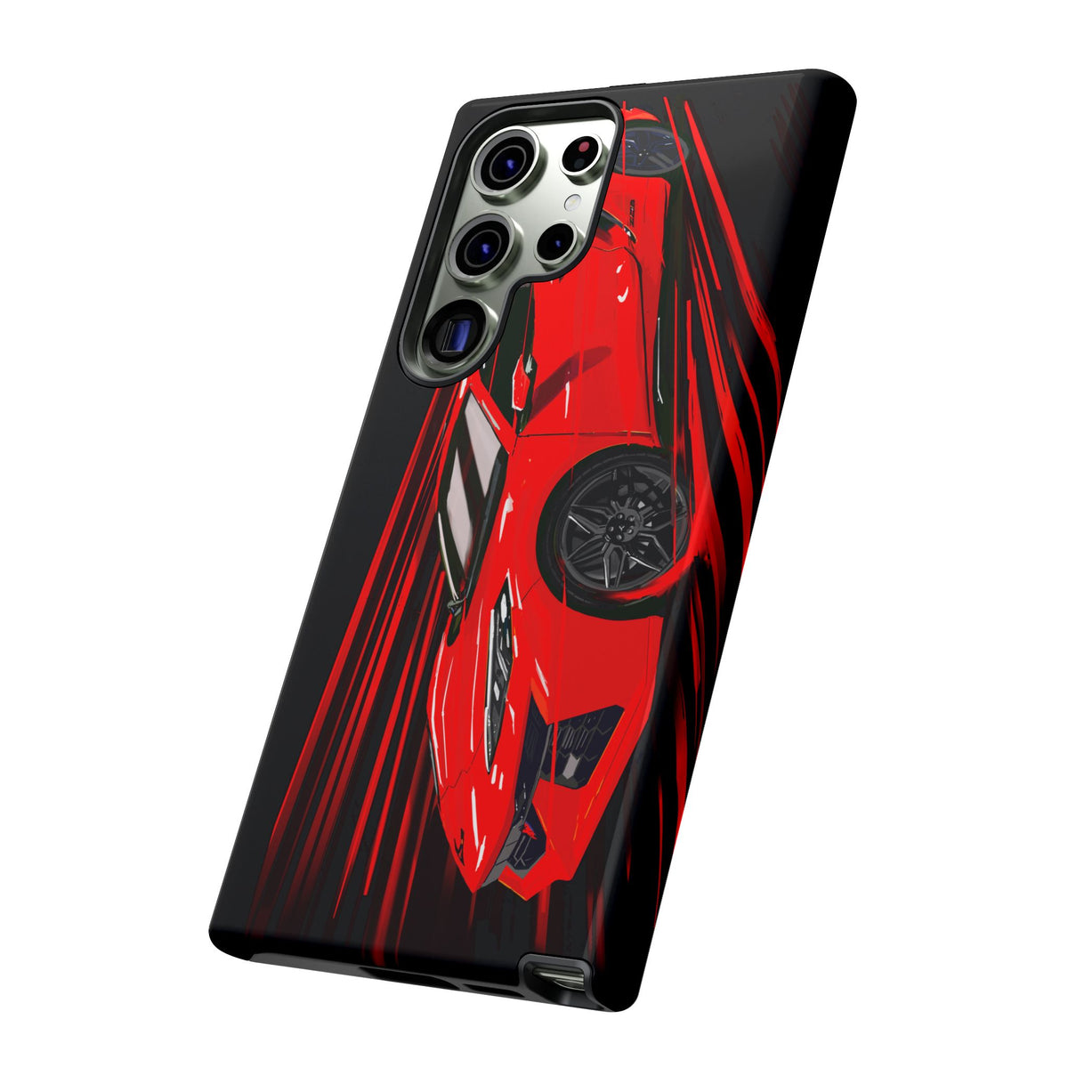 Red C8 corvette Z06 Case iPhone 18 17 16 15 14 13 12 11 Pro Samsung Galaxy Pixel