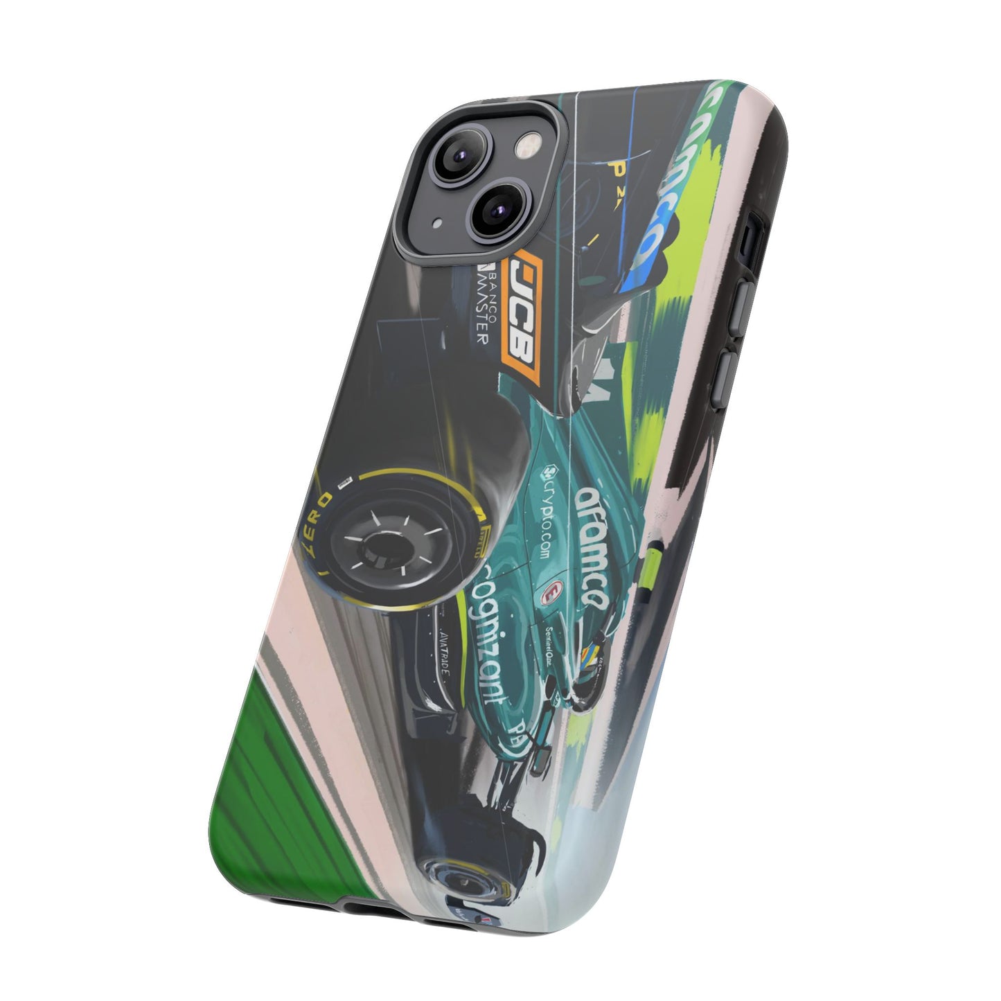 Fernando Alonso Aston Martin F1 Case iPhone 16 15 14 13 12 Samsung Galaxy Pixel