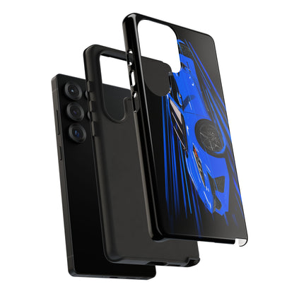 Blue Corvette C8 z06 Design for iPhone 18 17 16 15 14 13 Pro Max