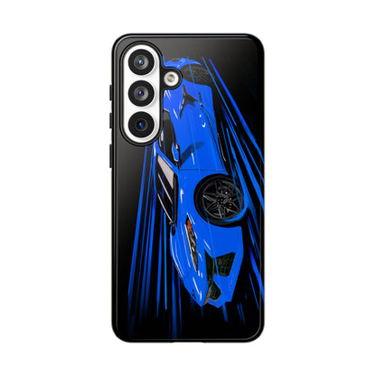 Blue Corvette C8 z06 Design for iPhone 18 17 16 15 14 13 Pro Max