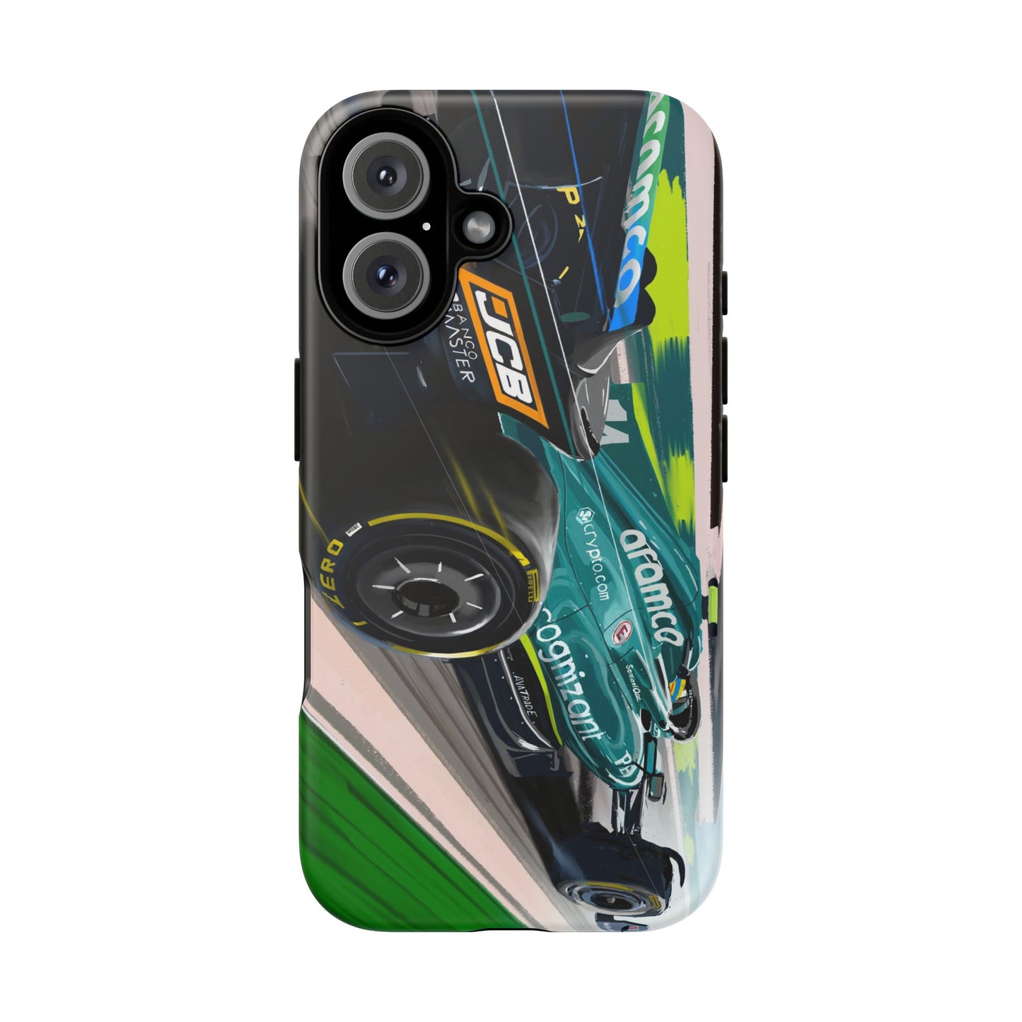 Fernando Alonso Aston Martin F1 Case iPhone 16 15 14 13 12 Samsung Galaxy Pixel