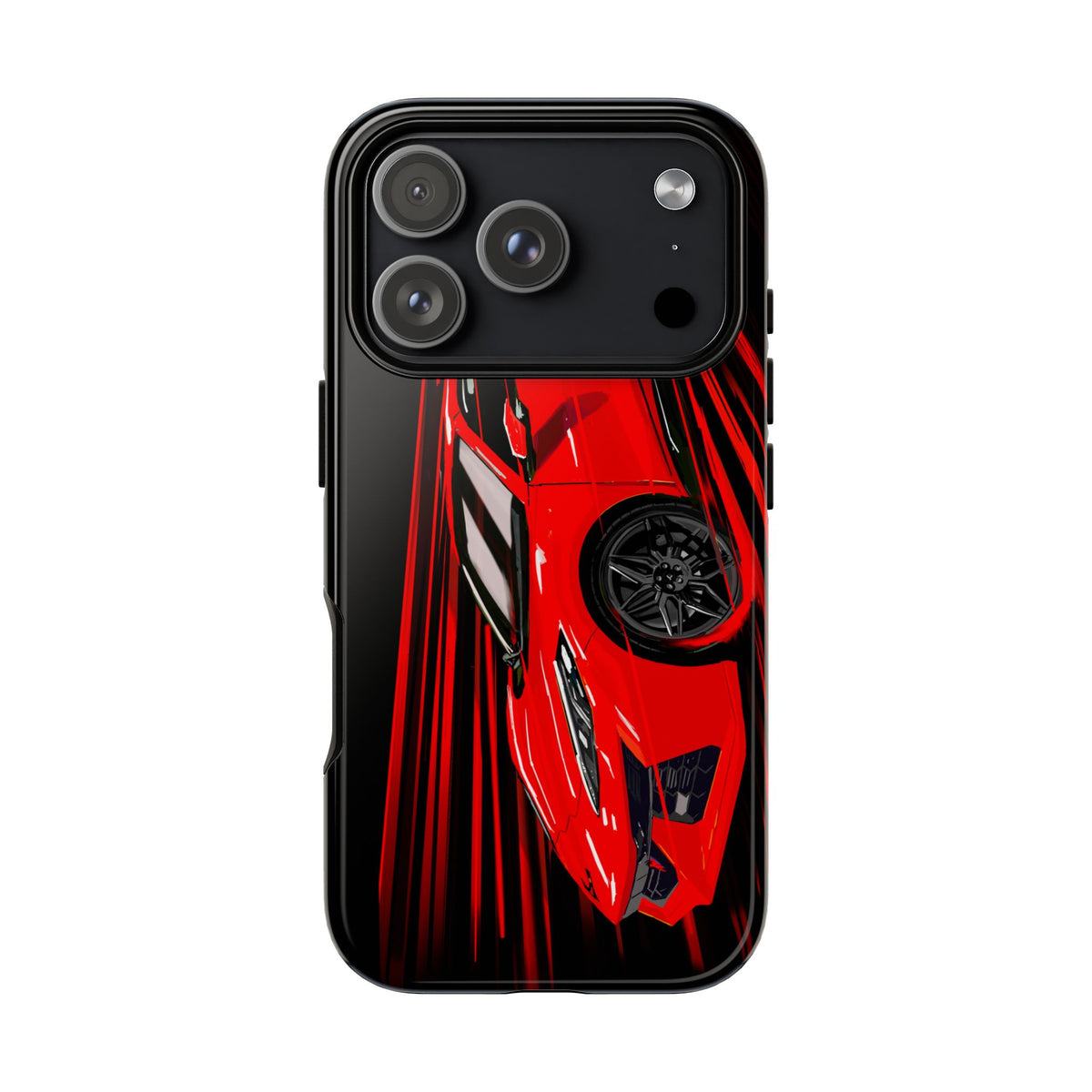 Red C8 corvette Z06 Case iPhone 18 17 16 15 14 13 12 11 Pro Samsung Galaxy Pixel
