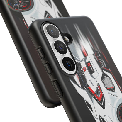 White Type-r civic Case iPhone 18 17 16 15 14 13 12 Pro Samsung Galaxy Pixel