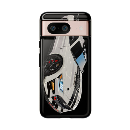 White gt500 car iPhone 17 16 15 14 13 12 Pro Samsung galaxy pixel