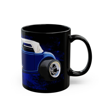 Blue Hot Rod dad gift Mug coffee tea(11oz, 15oz)