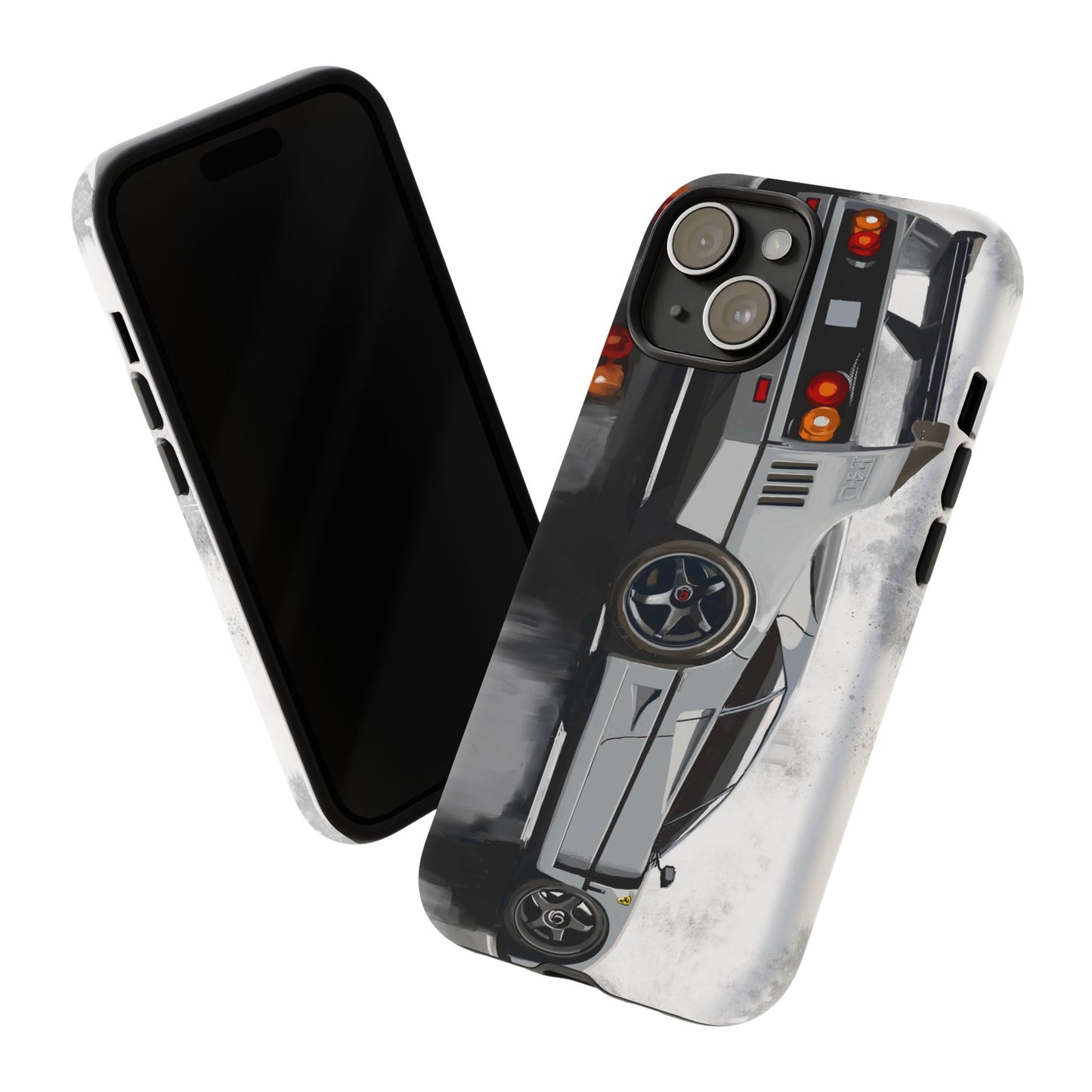 Gray Ferrari F40 Case iPhone 16 15 14 13 12 11 Pro max Samsung Galaxy Pixel