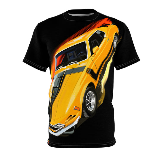 1970 fastback Boss 302 mustang Unisex Cut & Sew Tshirt (AOP)