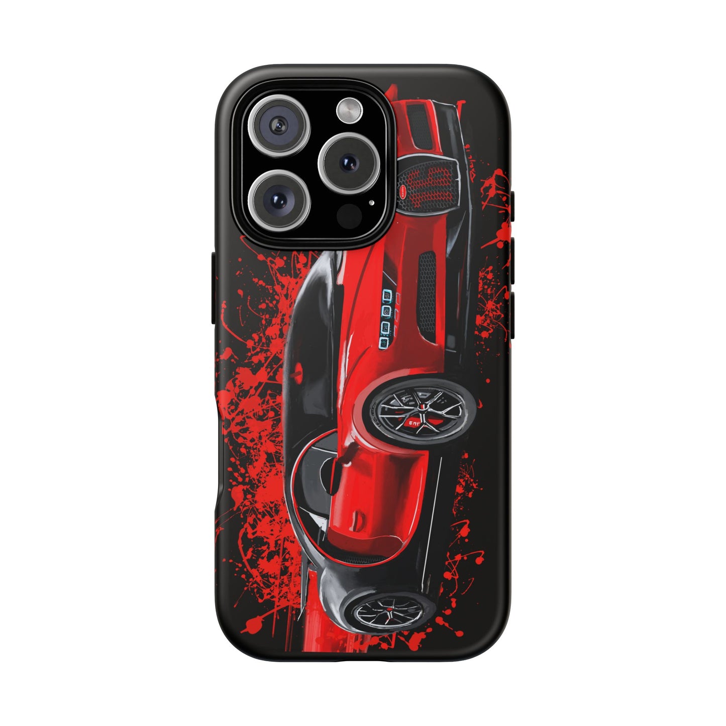 Red Bugatti Chiron Case iPhone 16 15 14 13 12 11 Pro max Samsung Galaxy Pixel