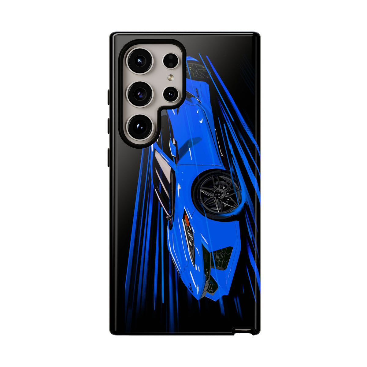 Blue Corvette C8 z06 Design for iPhone 18 17 16 15 14 13 Pro Max
