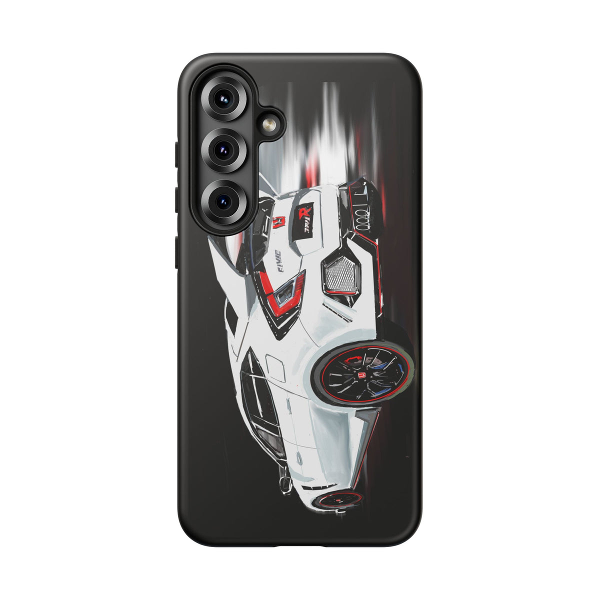 White Type-r civic Case iPhone 18 17 16 15 14 13 12 Pro Samsung Galaxy Pixel