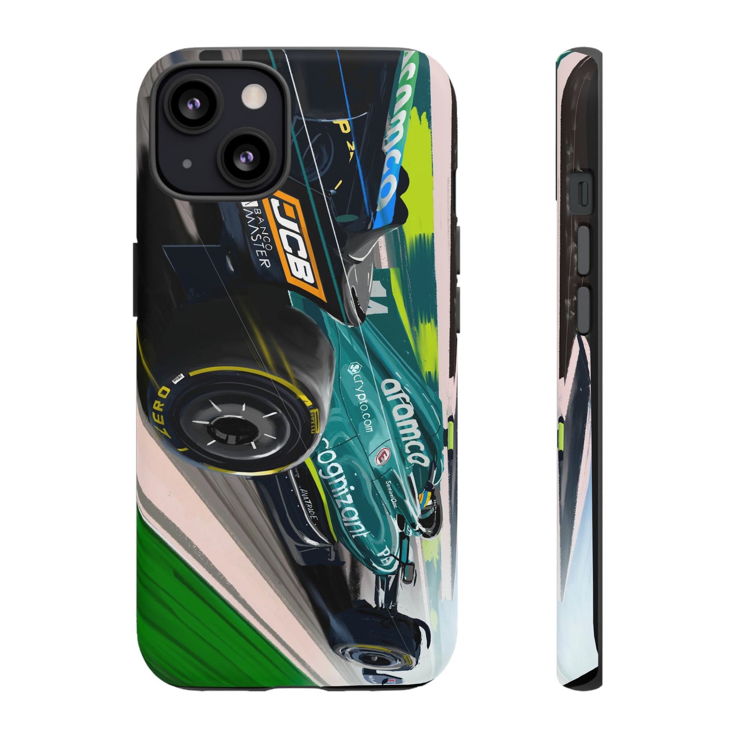 Fernando Alonso F1 Case iPhone 17 16 15 14 13 12 Samsung Galaxy Pixel