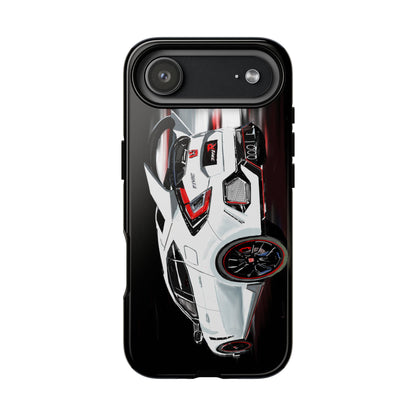 White Type-r civic Case iPhone 18 17 16 15 14 13 12 Pro Samsung Galaxy Pixel