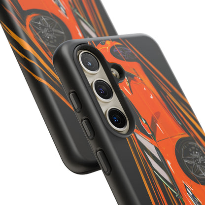 Orange C8 corvette Z06 iPhone 18 17 16 15 14 13 12 Pro  Samsung Galaxy Pixel