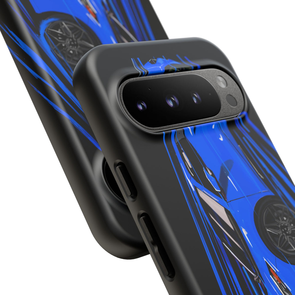 Blue Corvette C8 z06 Design for iPhone 18 17 16 15 14 13 Pro Max