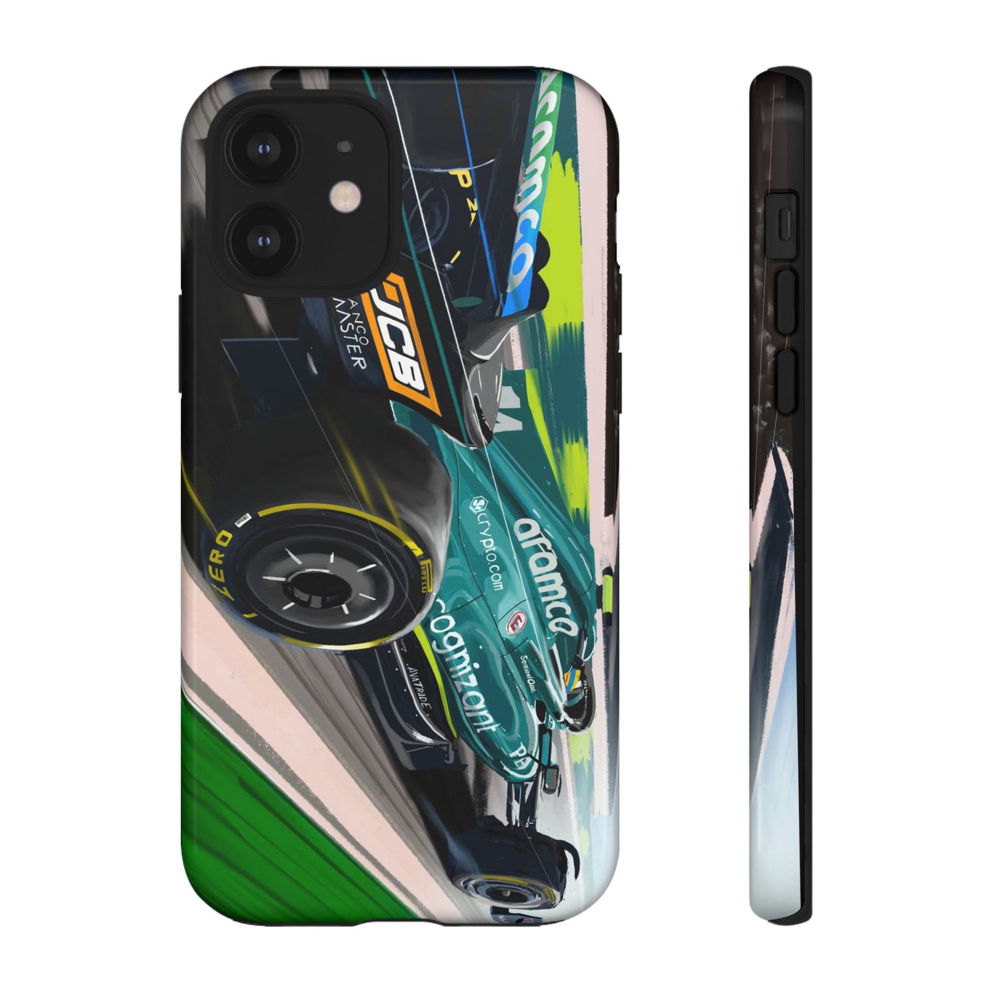 Fernando Alonso Aston Martin F1 Case iPhone 16 15 14 13 12 Samsung Galaxy Pixel