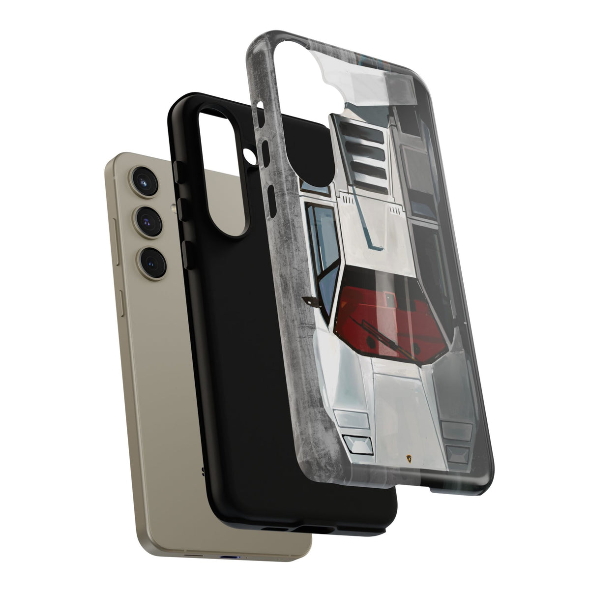 Lamborghini Countach Case iPhone 16 15 14 13 12 11 Pro max Samsung Galaxy Pixel