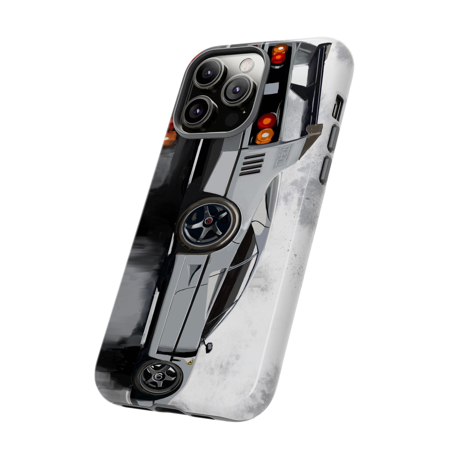 Gray Ferrari F40 Case iPhone 16 15 14 13 12 11 Pro max Samsung Galaxy Pixel