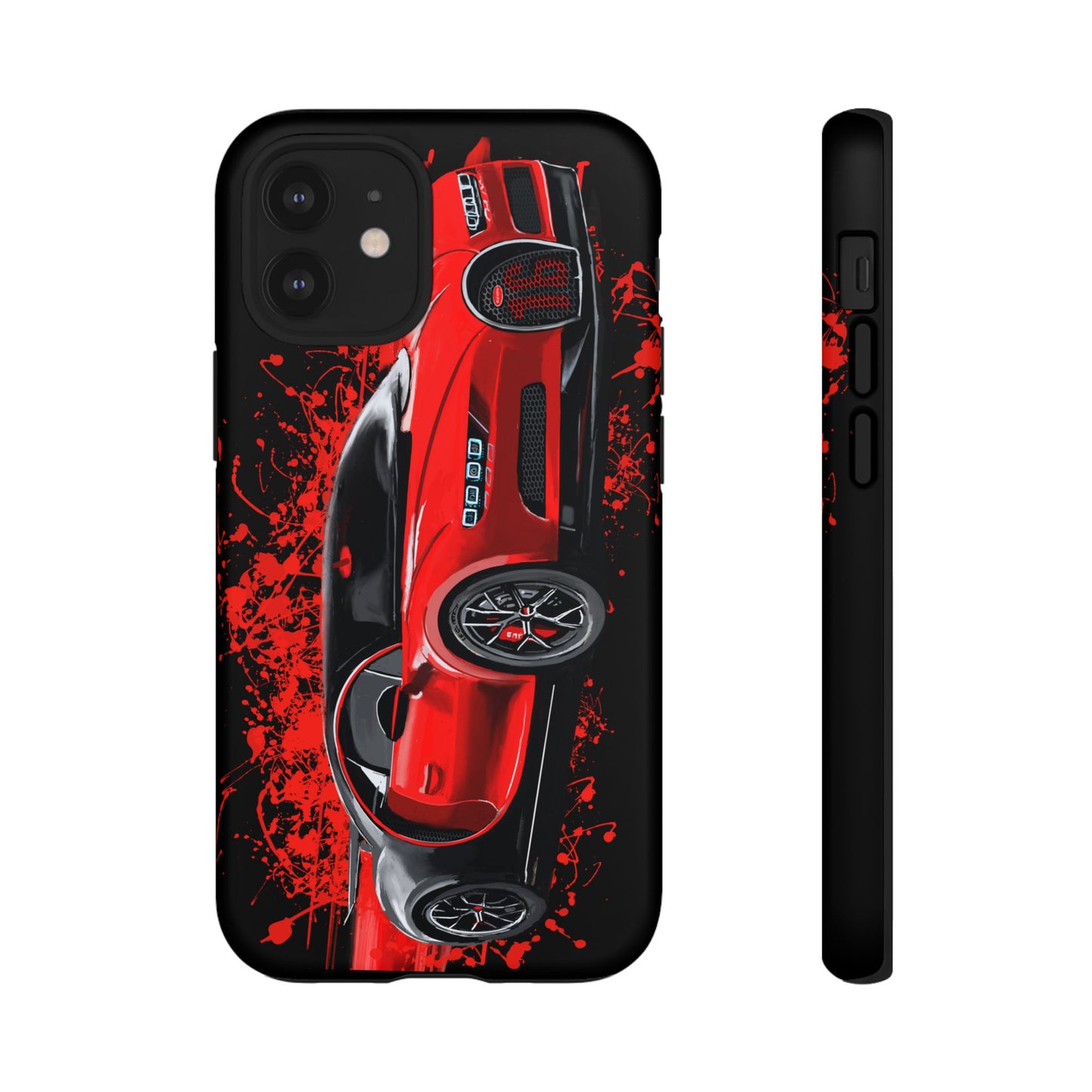 Red Bugatti Chiron Case iPhone 16 15 14 13 12 11 Pro max Samsung Galaxy Pixel