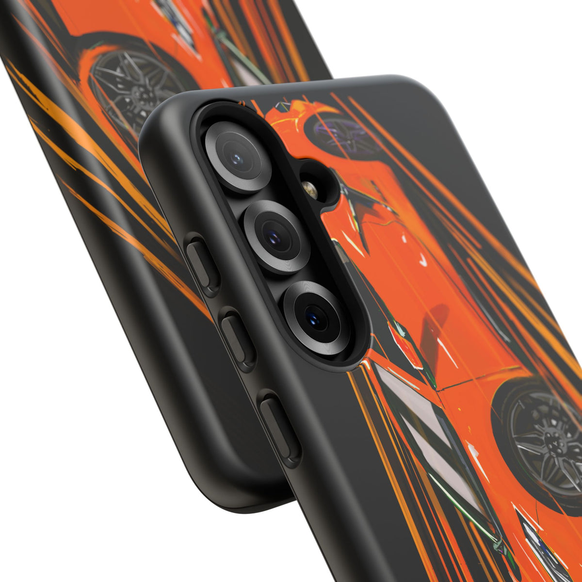 Orange C8 corvette Z06 iPhone 18 17 16 15 14 13 12 Pro  Samsung Galaxy Pixel
