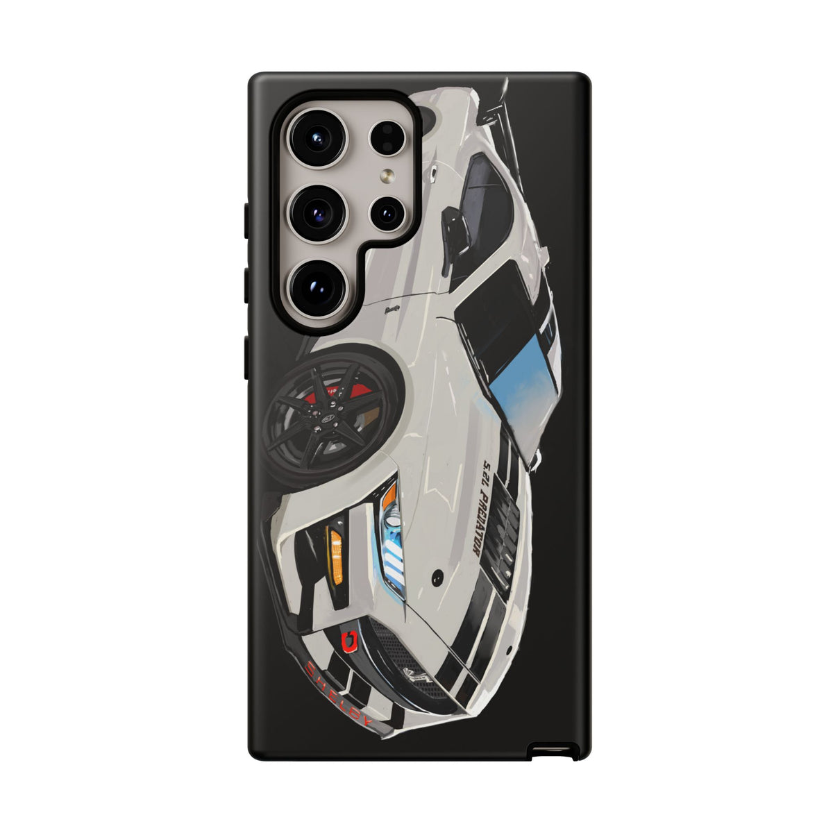White gt500 car iPhone 17 16 15 14 13 12 Pro Samsung galaxy pixel