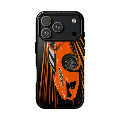 Orange C8 corvette Z06 iPhone 18 17 16 15 14 13 12 Pro  Samsung Galaxy Pixel