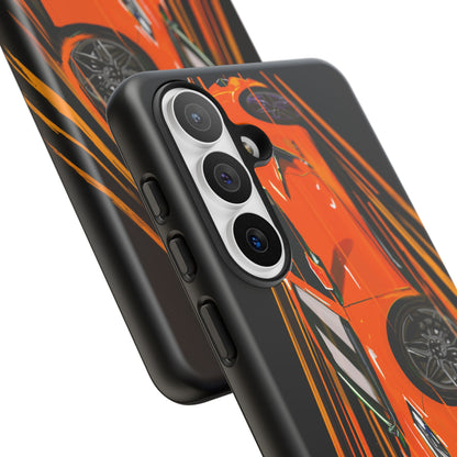 Orange C8 corvette Z06 iPhone 18 17 16 15 14 13 12 Pro  Samsung Galaxy Pixel