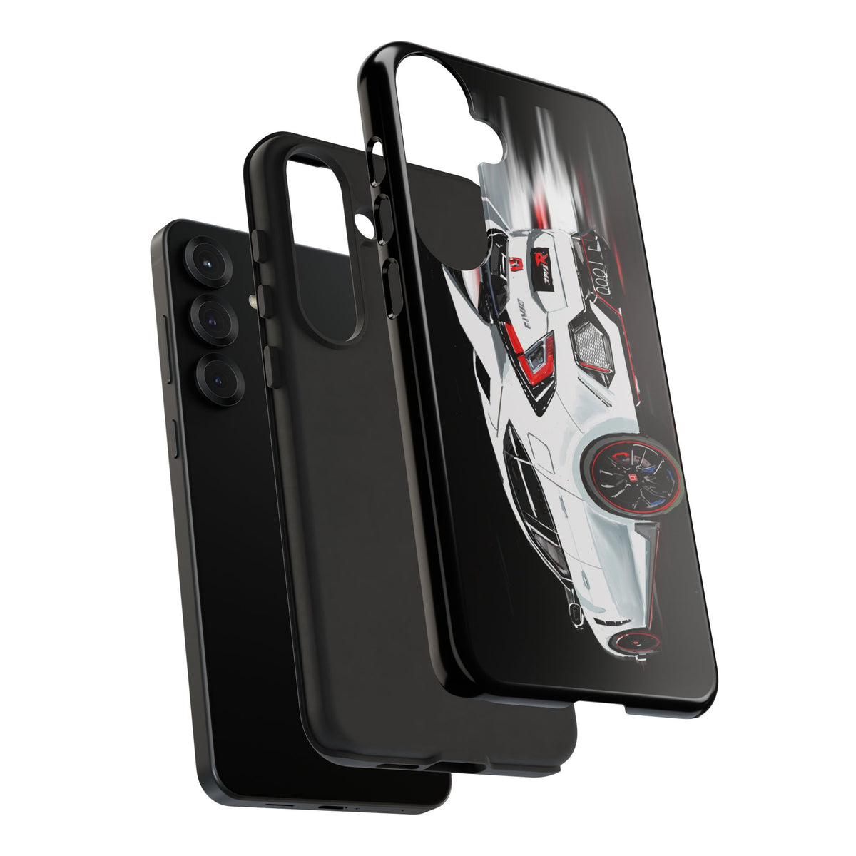 White Type-r civic Case iPhone 18 17 16 15 14 13 12 Pro Samsung Galaxy Pixel