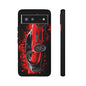 Bugatti Red Chiron Case iPhone 16 15 14 13 12 11 Pro max Samsung Galaxy Pixel