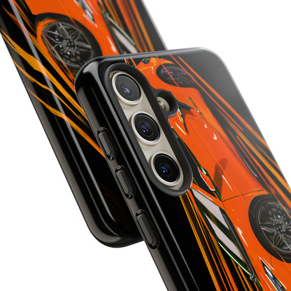 Orange C8 corvette Z06 iPhone 18 17 16 15 14 13 12 Pro  Samsung Galaxy Pixel